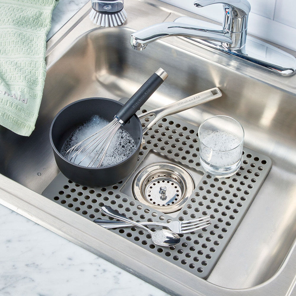 KitchenAid Silicone Kitchen Sink Mat Protector 29.5x34cm