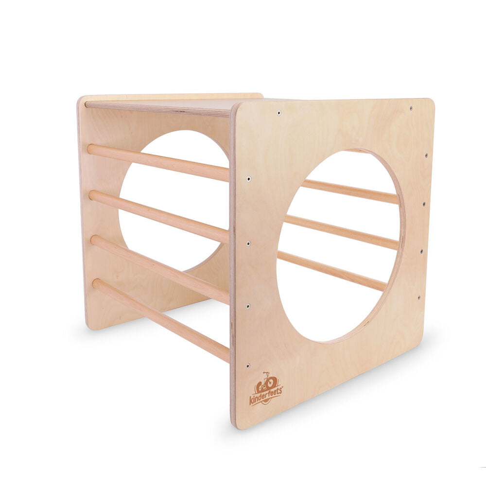 Kinderfeets Wooden Pikler Cube 60cm Kids Climbing Activity Play 12m+