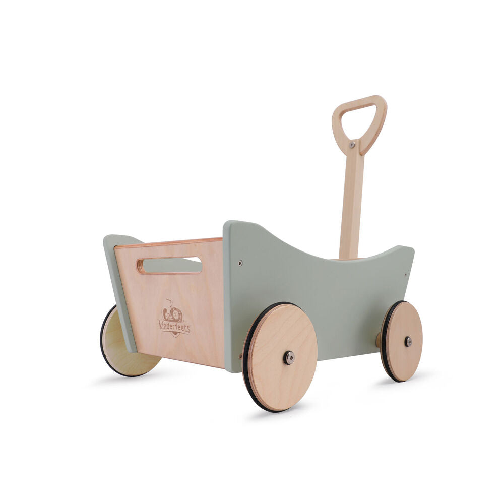 Kinderfeets Pull Wagon Walker 53cm Kids Wooden Toy 12m+