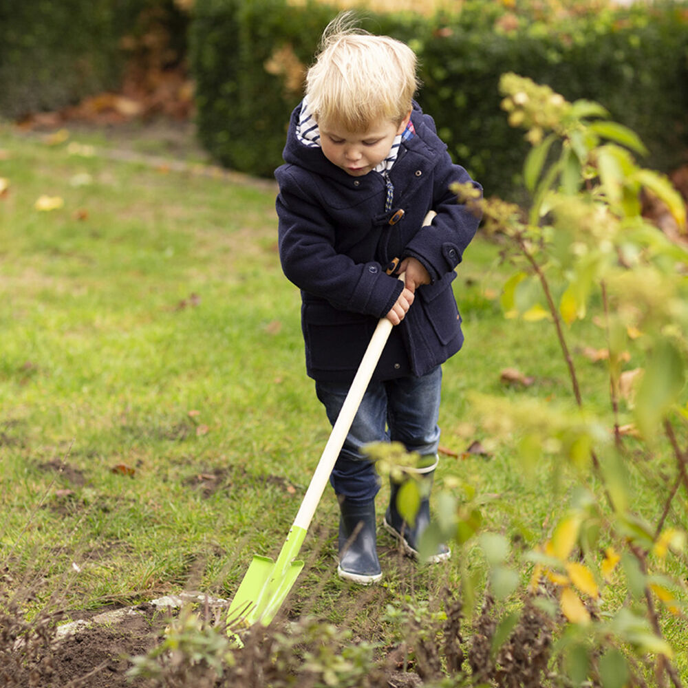 Esschert Design Kids/Children's Spade Pretend Play Gardening Toy Green