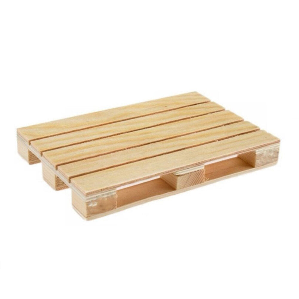 4PK Pallet Glass Wooden Coaster