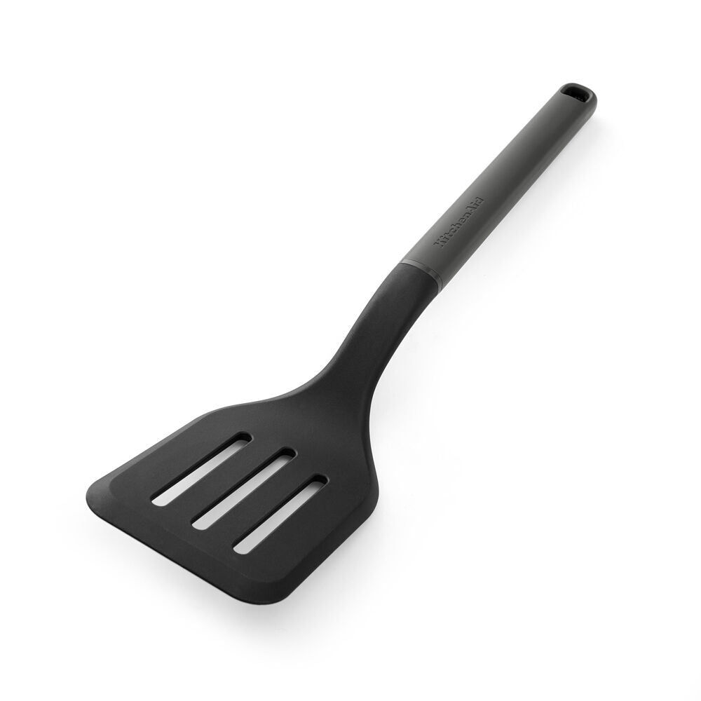 2PK KitchenAid Classic Slotted Nylon Turner/Spatula Cooking Utensil Charcoal Grey