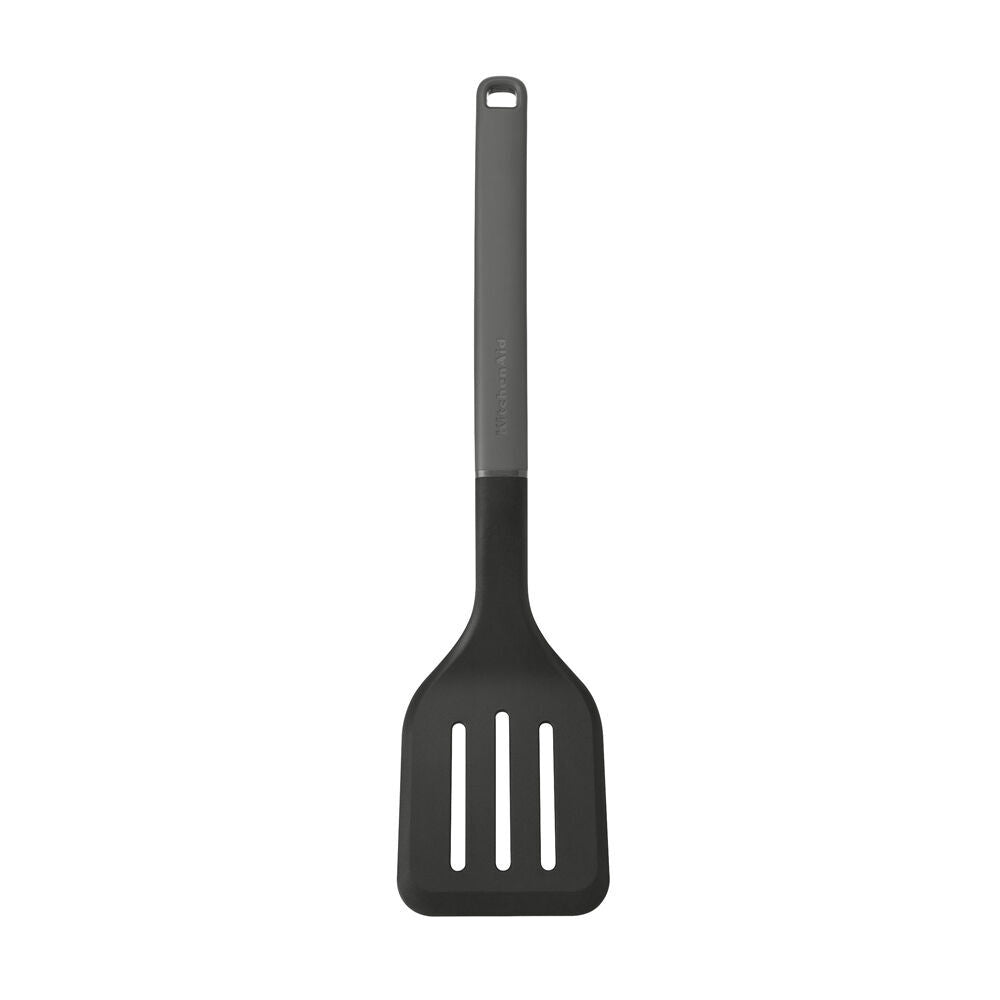 2PK KitchenAid Classic Slotted Nylon Turner/Spatula Cooking Utensil Charcoal Grey