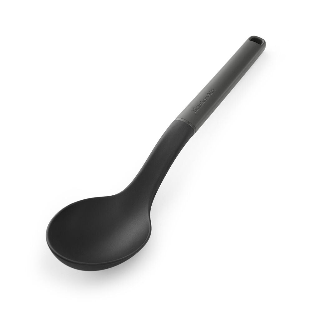 2PK KitchenAid Classic Nylon Solid Cooking Spoon/Kitchen Utensil Charcoal Grey