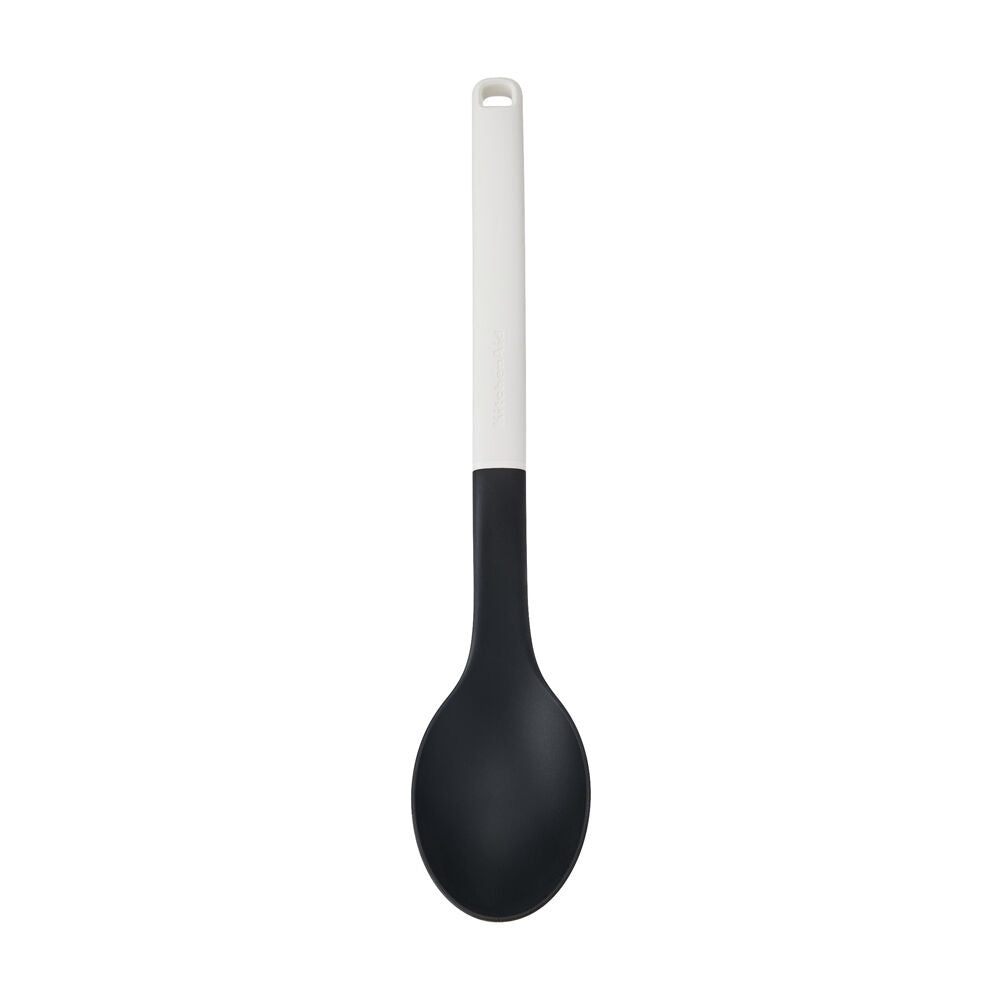 KitchenAid Classic Nylon Solid Cooking Spoon/Kitchen Utensil Porcelain White