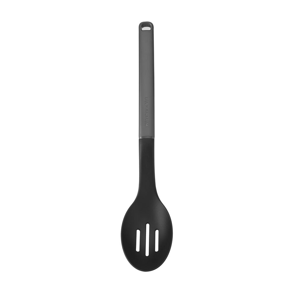 KitchenAid Classic Slotted Nylon Cooking Spoon/Kitchen Utensil Charcoal Grey