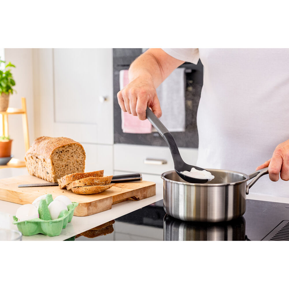 KitchenAid Classic Slotted Nylon Cooking Spoon/Kitchen Utensil Charcoal Grey
