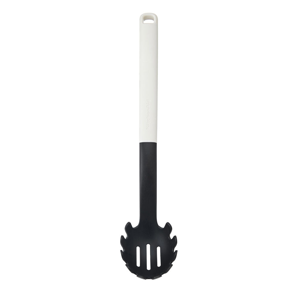 KitchenAid Classic Nylon Pasta Server/Spoon Cooking Utensil Porcelain White
