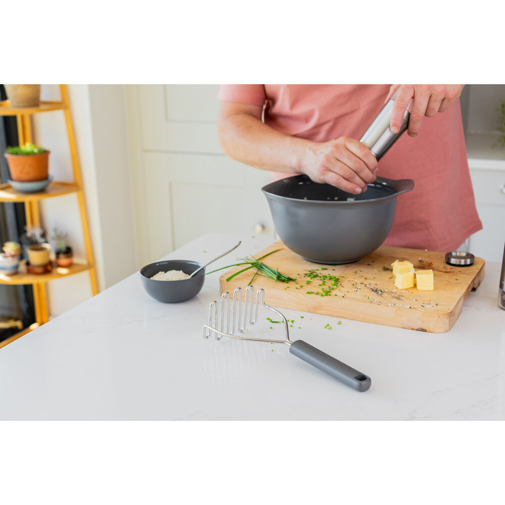 KitchenAid Classic Wire Multipurpose Masher Cooking Utensil Charcoal Grey