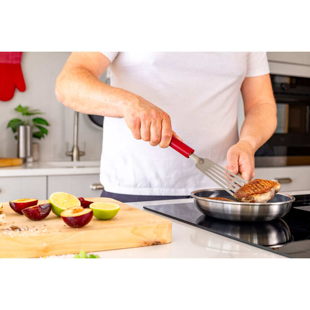 2PK KitchenAid Classic Metal Flexable Turner/Spatula Cooking Utensil Empire Red
