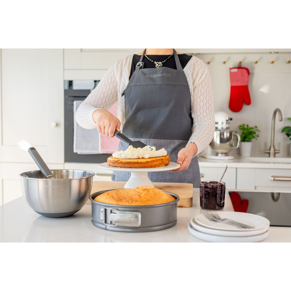 2PK KitchenAid Classic Nylon Scraper Spatula/Turner Cooking Utensil Charcoal Grey