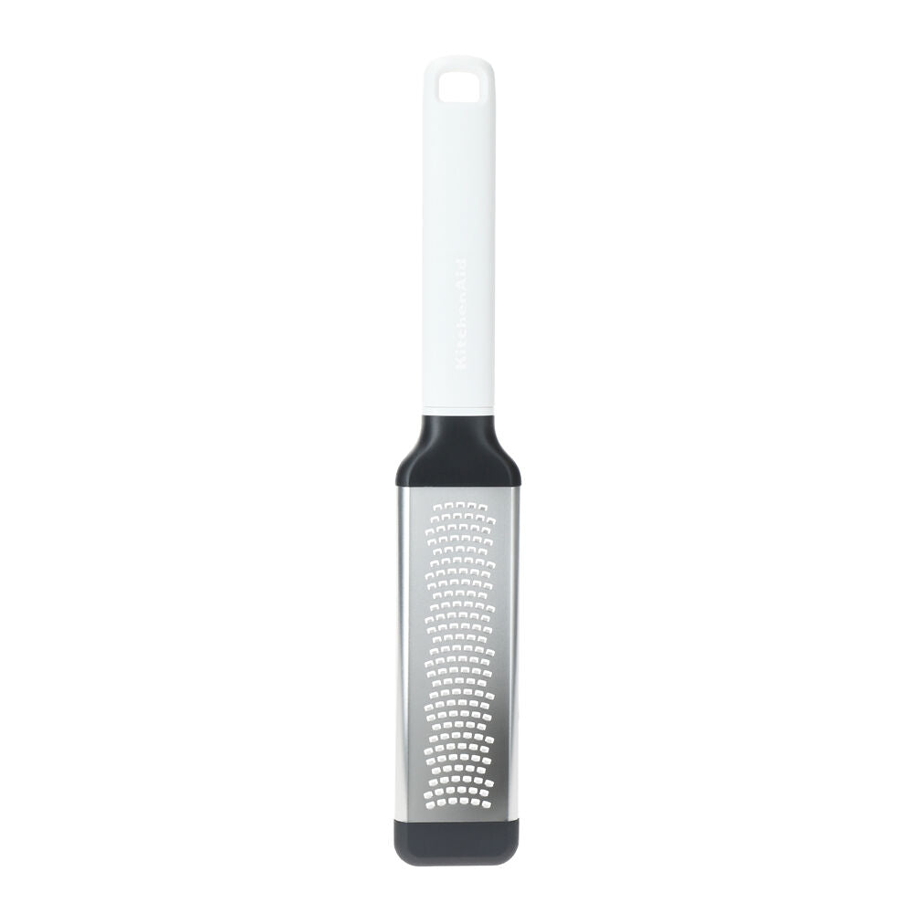 KitchenAid Classic Fine Etched Handheld Grater Kitchen Utensil Porcelain White
