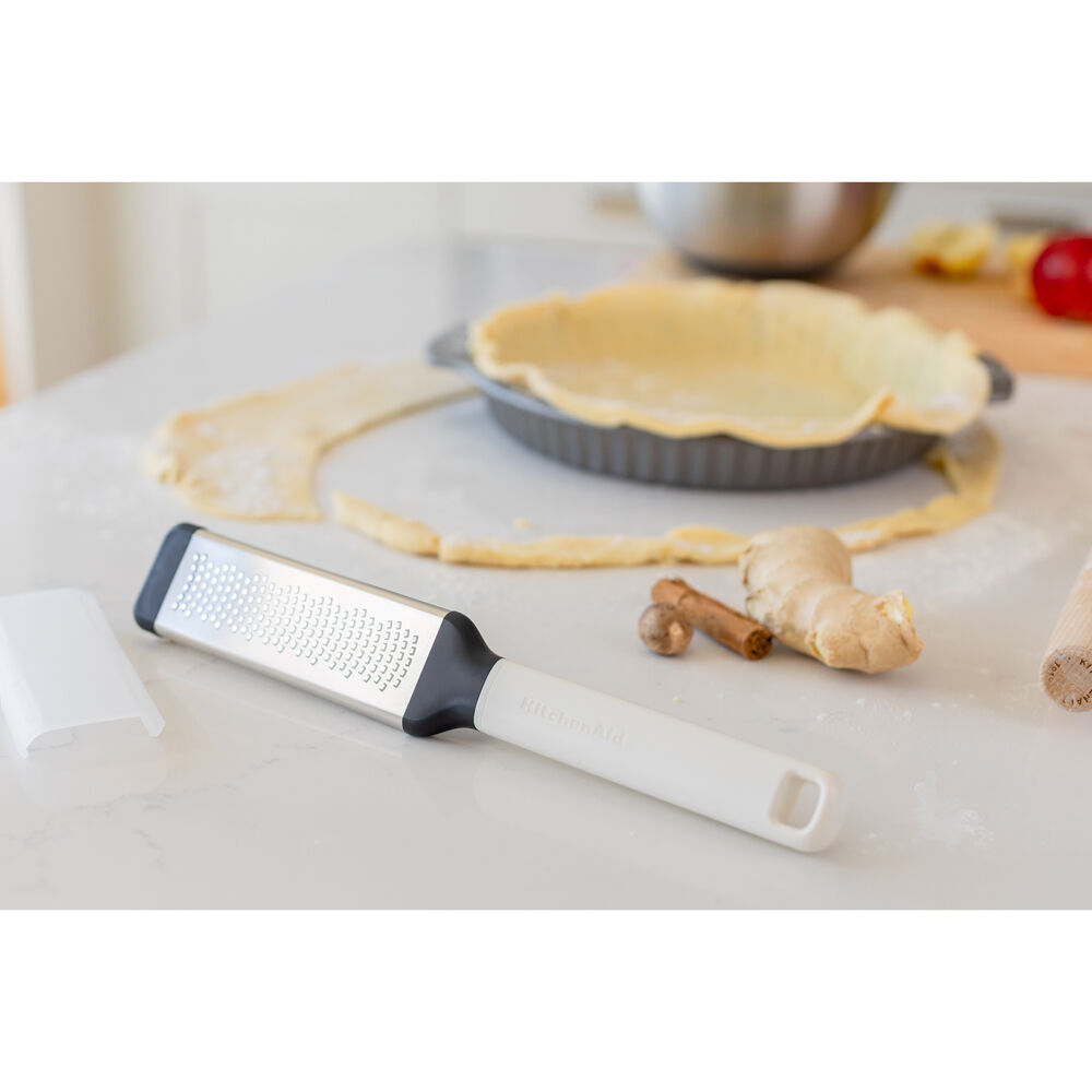 KitchenAid Classic Fine Etched Handheld Grater Kitchen Utensil Porcelain White