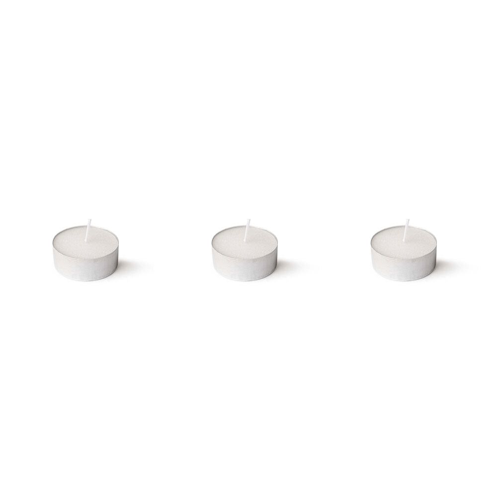 3x 12pc Kinto Tea Light Candles Set White - Unscented
