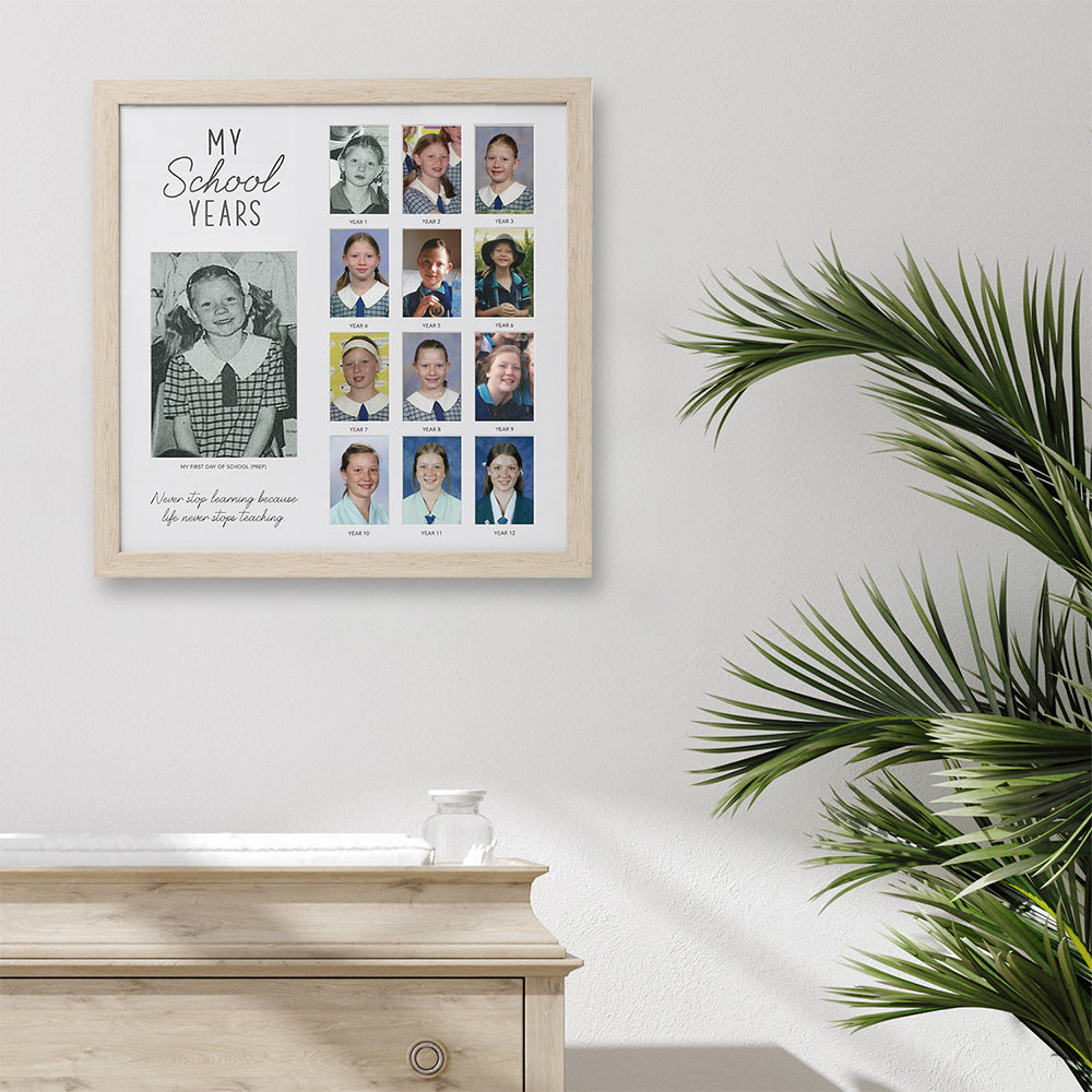 Splosh Kids By Splosh 42x42cm School Years Wooden Frame