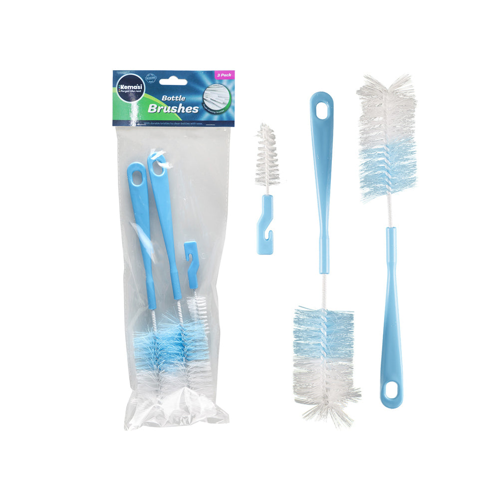 6x 3pc kemasi Bottle Brushes Home Bathroom Kitchen Cleaning