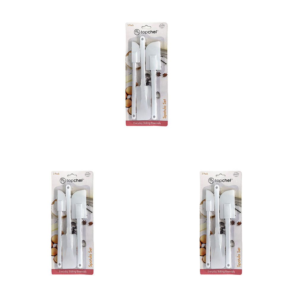 9pc Topchef Spatula Cooking/Baking Utensil Set - White