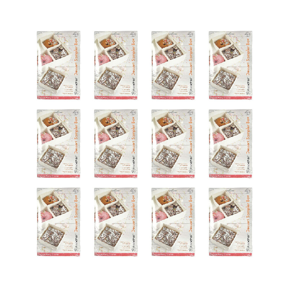 36pc Topchef Dessert Sampler Boxes Dessert Travel Container - White