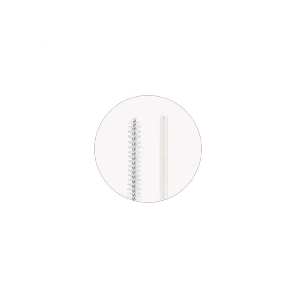 60pc Topchef Re-Usable Glass Drinking Straight Straws & Brush - Clear