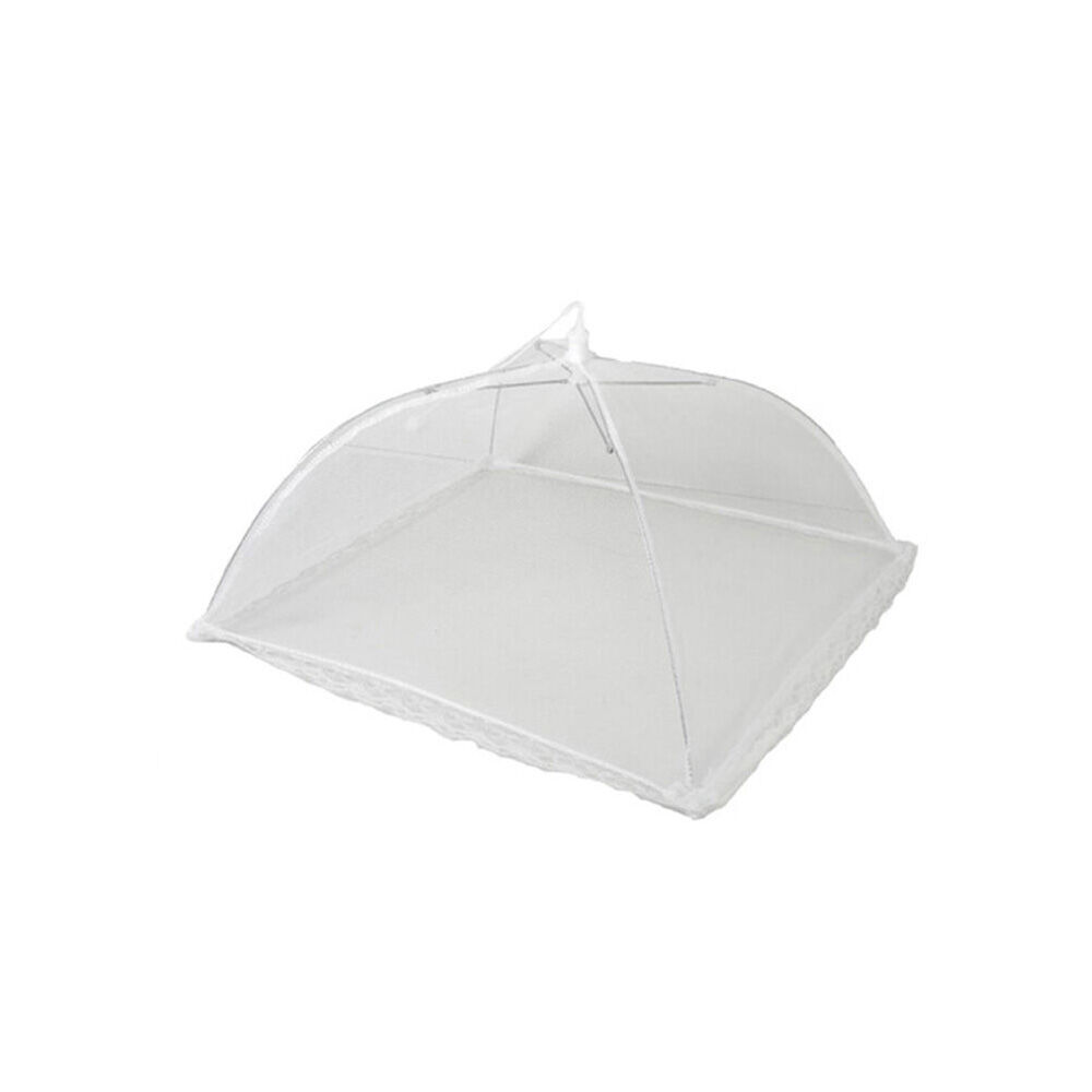 4x TopChef Plastic Mesh Food Cover Tent 1240x40cm - White