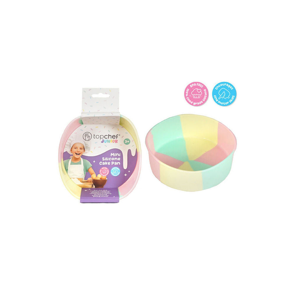 6PK Topchef Mini Pastel Silicone Heat Resistant Cake Baking Pan Cotton Candy