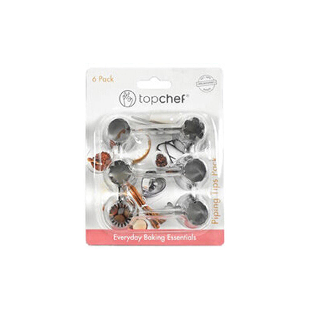 3x 6pc Topchef Stainless Steel Cake Decorating Piping Tips Set Assorted