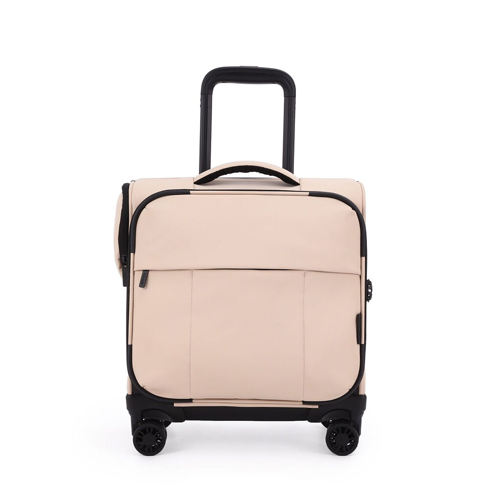 Kate Hill Willow Travel Luggage Mini Carry-On Bag Suitcase Lightweight Beige