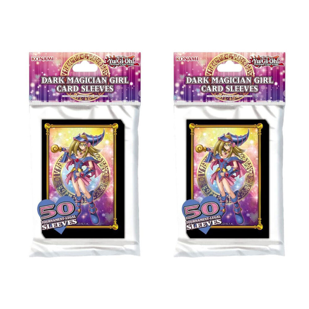 2x 50pc Yu-Gi-Oh Dark Magician Girl TCG/CCG Card Sleeves Set