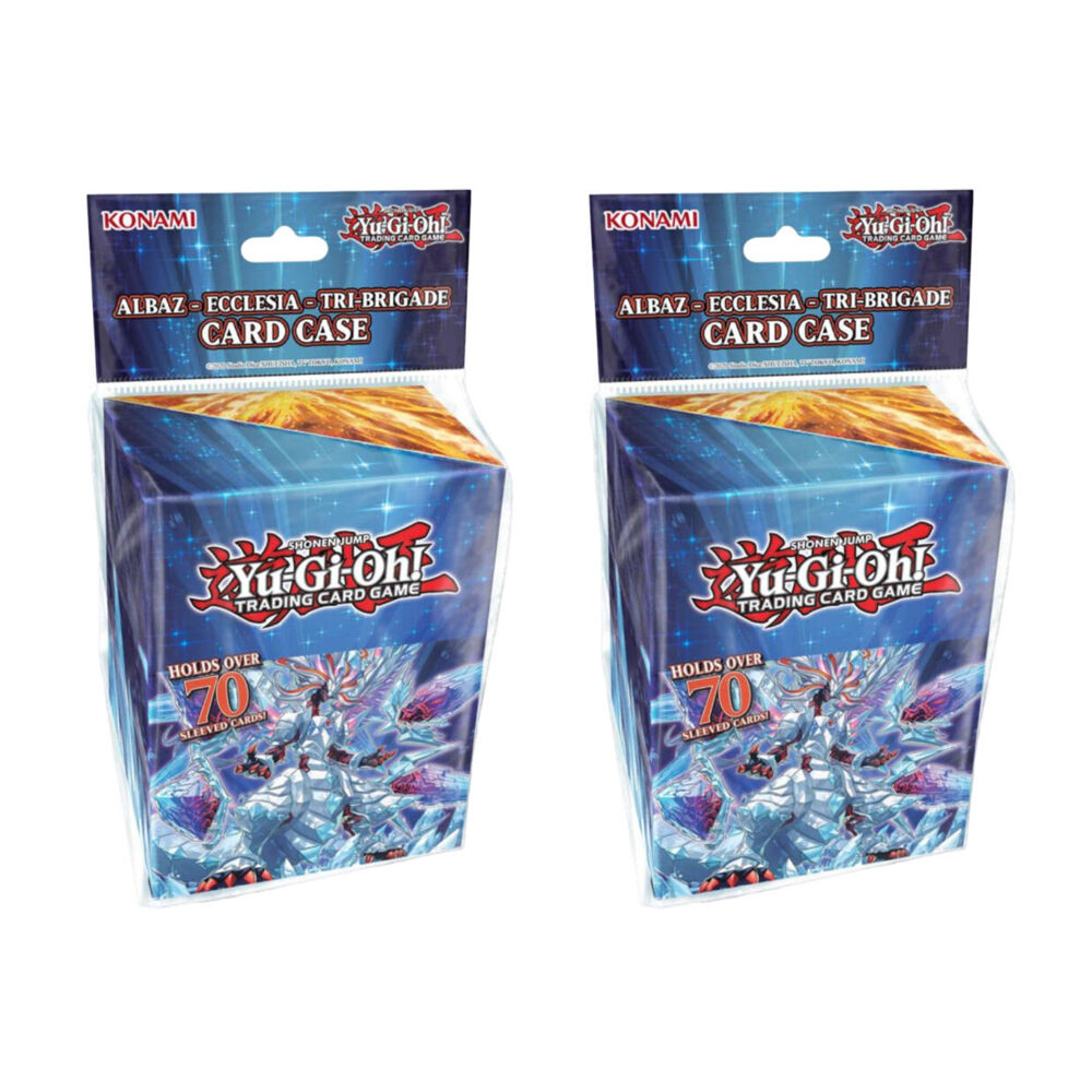 2PK  Yu-Gi-Oh Albaz Ecclesia Tri-Brigade TCG/CCG Card Box Case