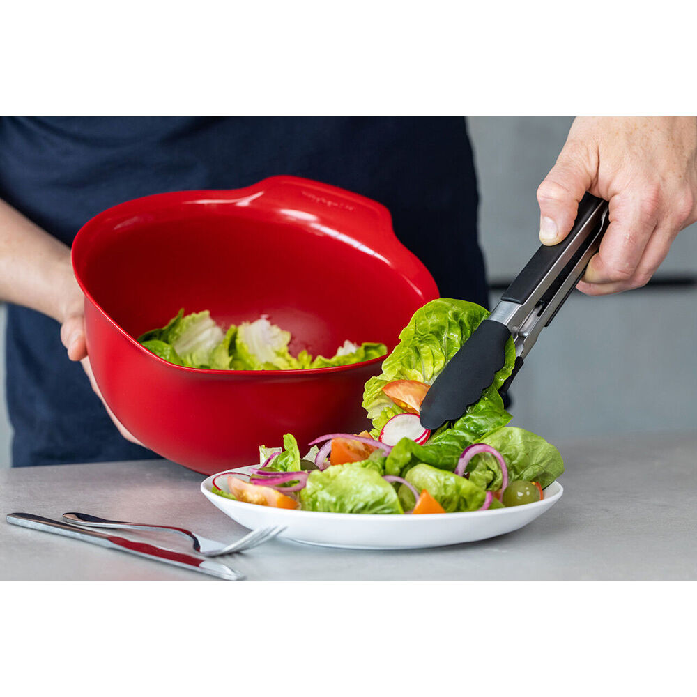 KitchenAid Nylon Silicone-Tipped Side-Locking Tongs Kitchen Utensils 23cm
