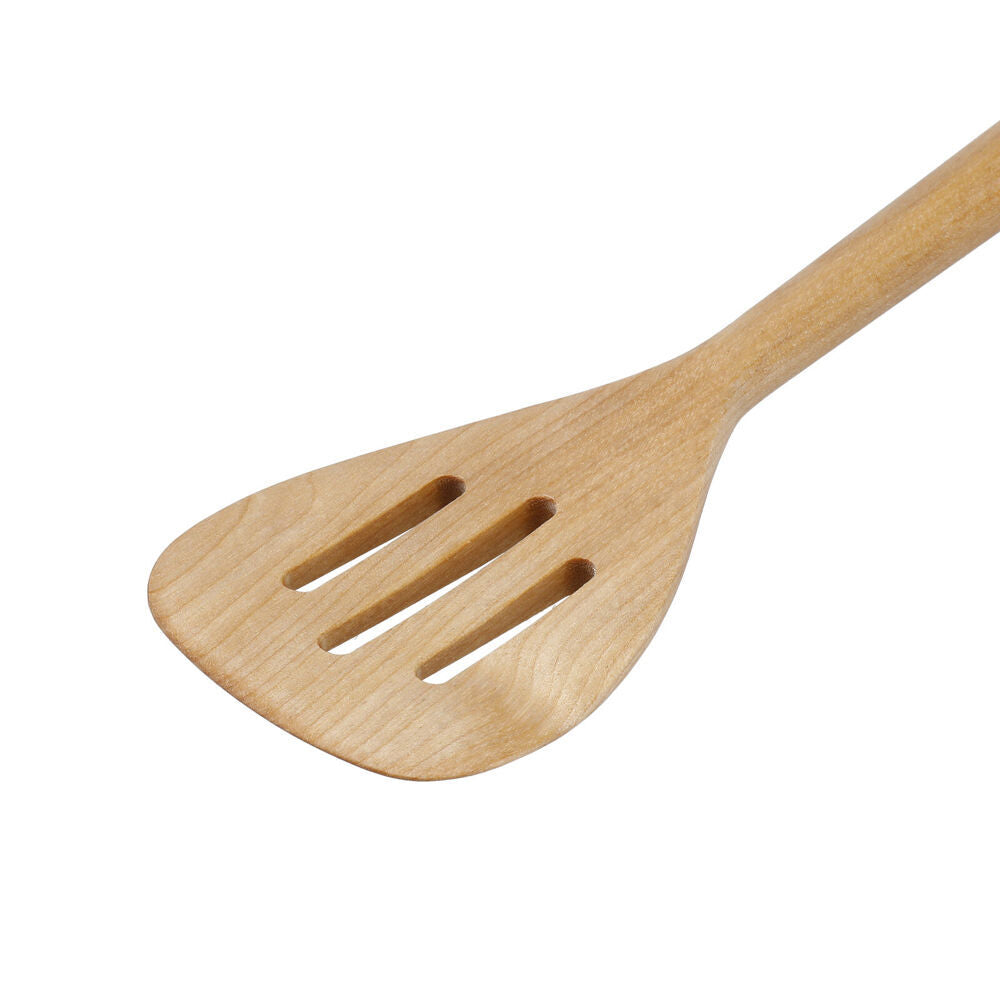2PK KitchenAid Birchwood Slotted Turner Wooden Kitchen Utensil Cooking Tool