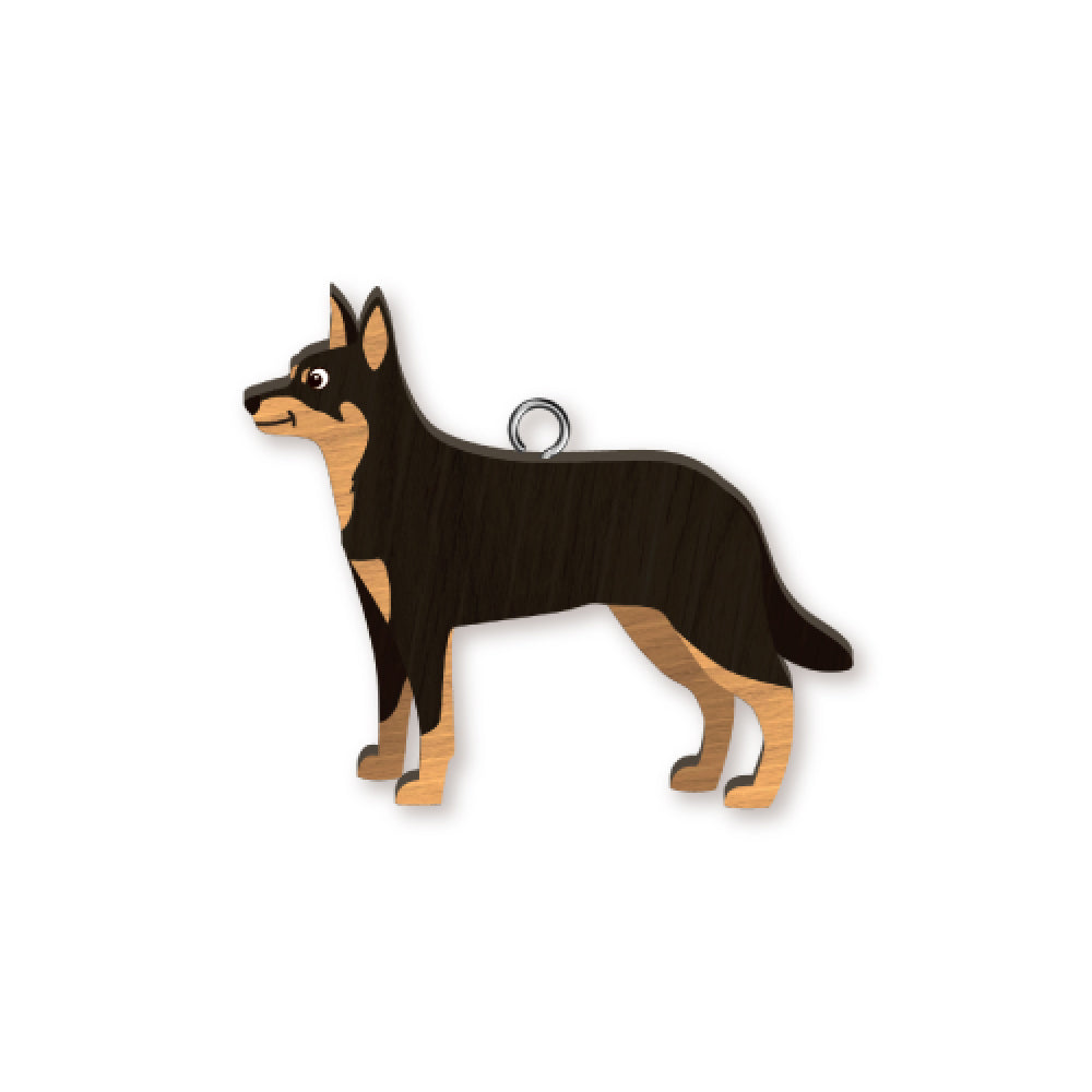 8pc Kelpie Wooden Key Ring Pendant Hanging Accessory