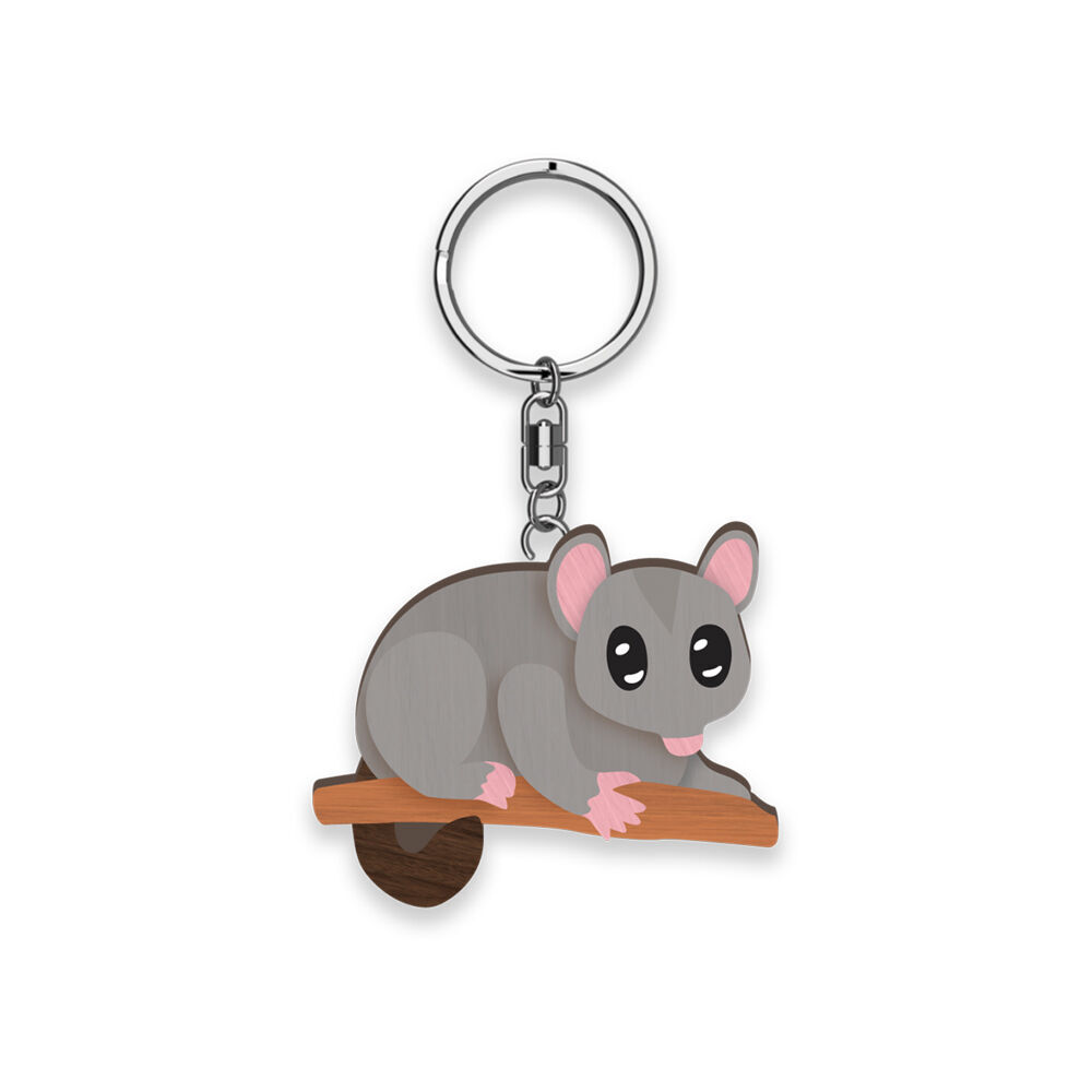 6pc LMD Echidna/Possum Handmade Hanging Keyring Keychain Combo Set