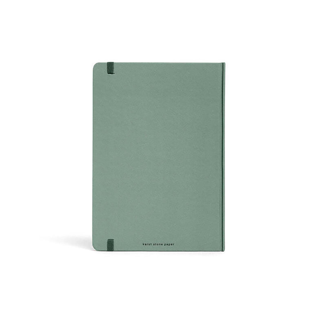Karst 144-Sheets A5 Stone Paper Hard Cover Plain Notebook Eucalypt
