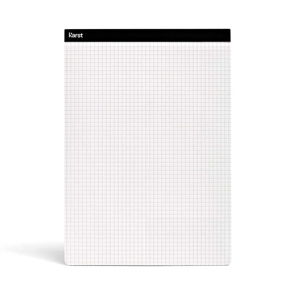 Karst 50-Sheets A4 Stone Paper Grid Notepad Writing Pad Black