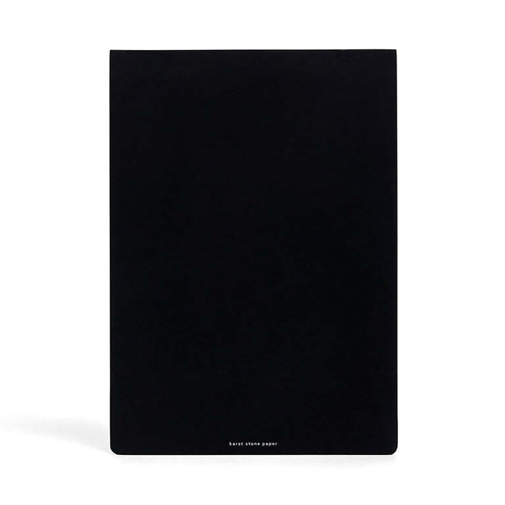 Karst 50-Sheets A4 Stone Paper Grid Notepad Writing Pad Black