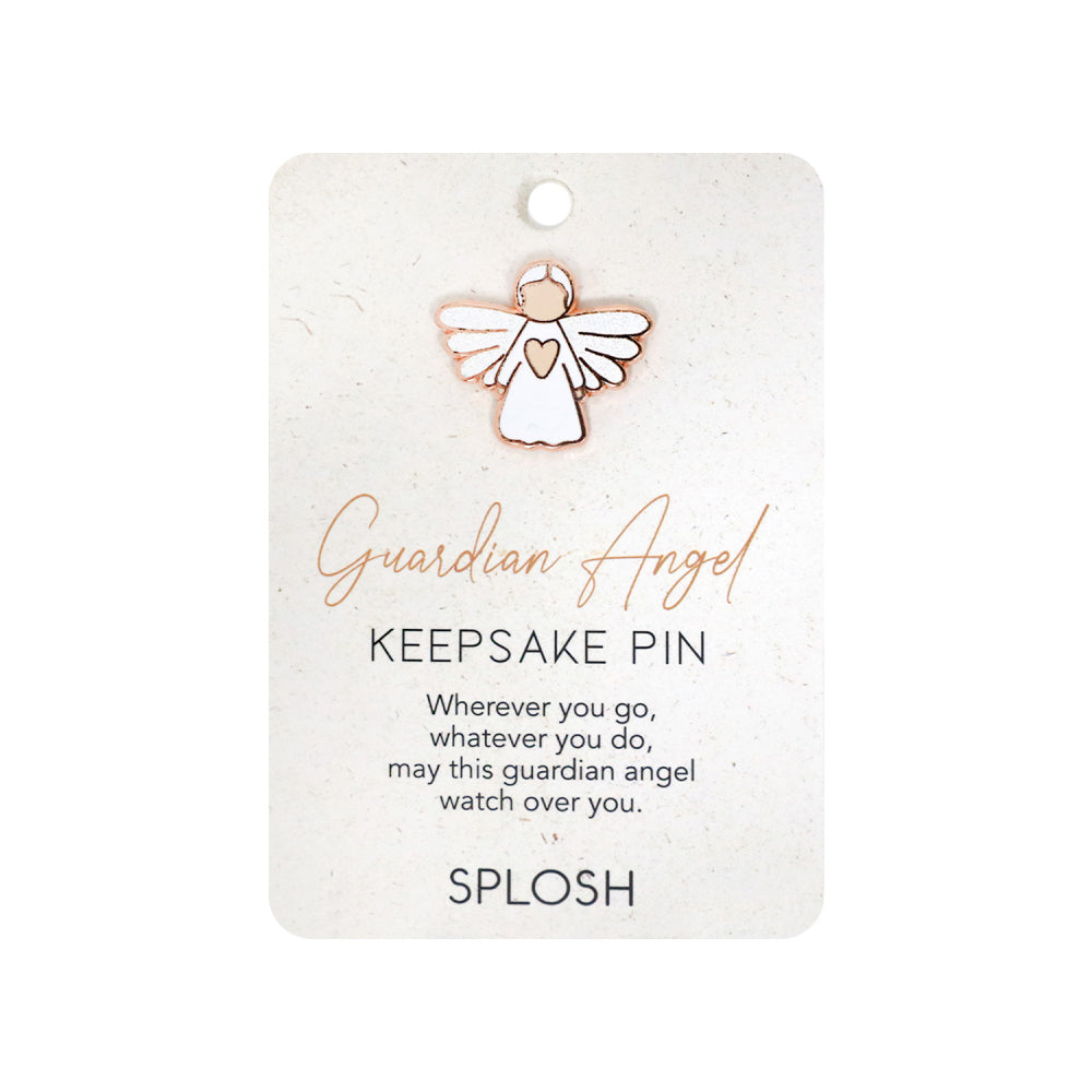 4PK Splosh Enamel Guardian Angel Keepsake Pin Brooch 7.5x11cm