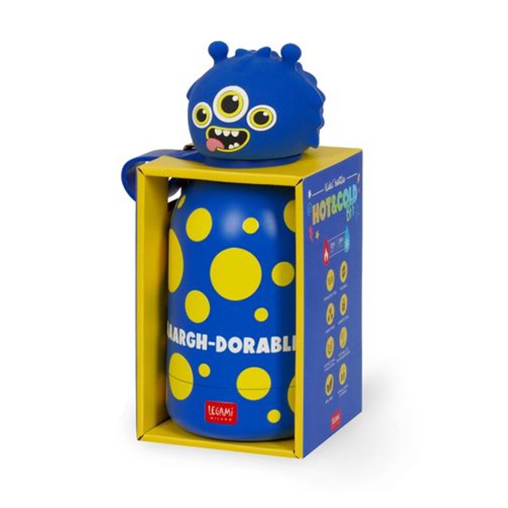 Legami BFF Kids Bottle Monster Theme Vacuum Flask 12Hr Hot 24Hr Cold 310ml