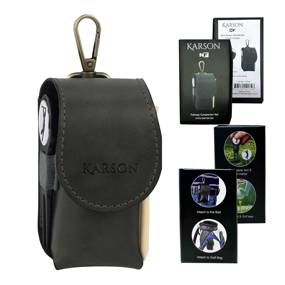 6pc NF Living Karson Golf Gift Set 10x8 Complete Accessory Stainless Steel