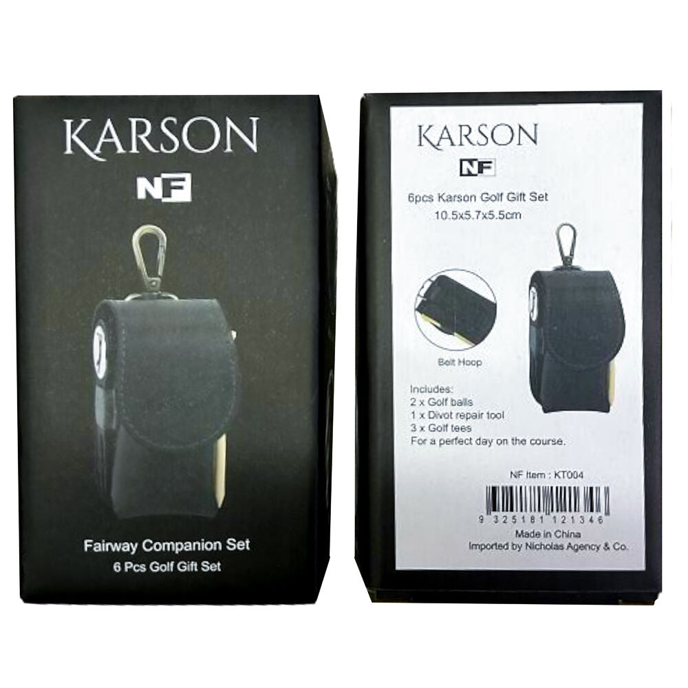 6pc NF Living Karson Golf Gift Set 10x8 Complete Accessory Stainless Steel