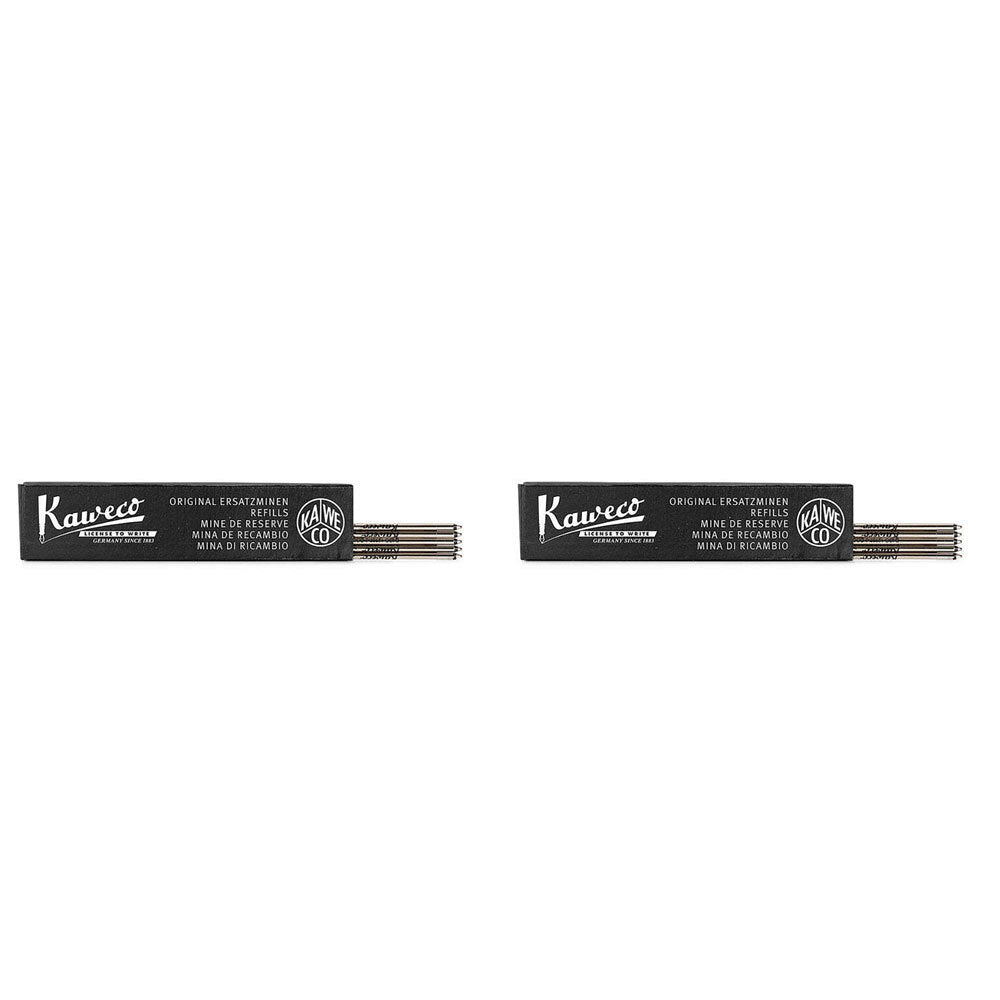 2x 5pc Kaweco D1 Soul Ballpoint Refill For Retractable Sport Pen Med Nib Blue