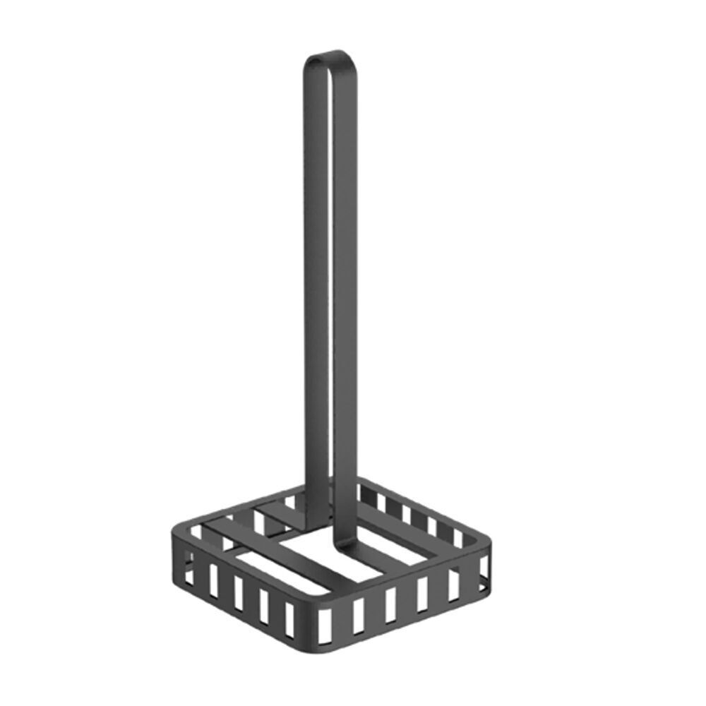 2PK Hudson Wireware Range Mesh Paper Roll Stand Holder 29cm Black