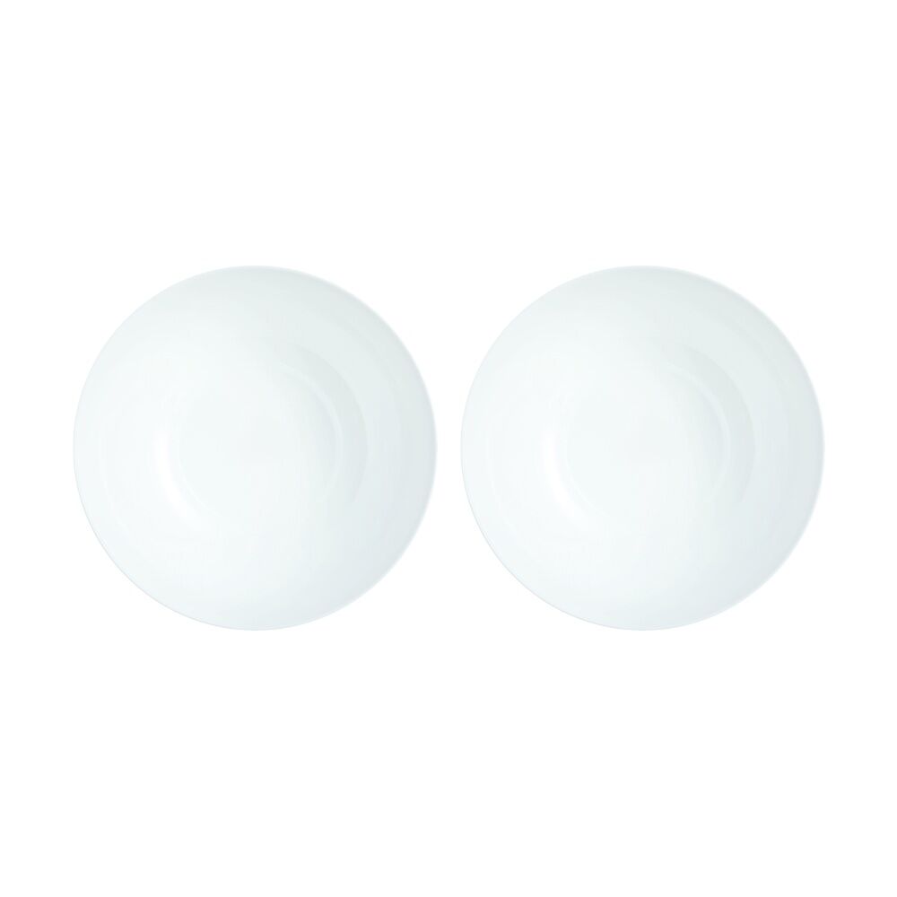 2PK Luminarc Diwali Salad Bowl 26x11cm Serveware Opal Glass White