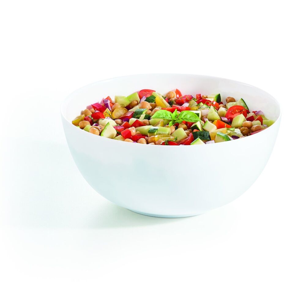 2PK Luminarc Diwali Salad Bowl 26x11cm Serveware Opal Glass White