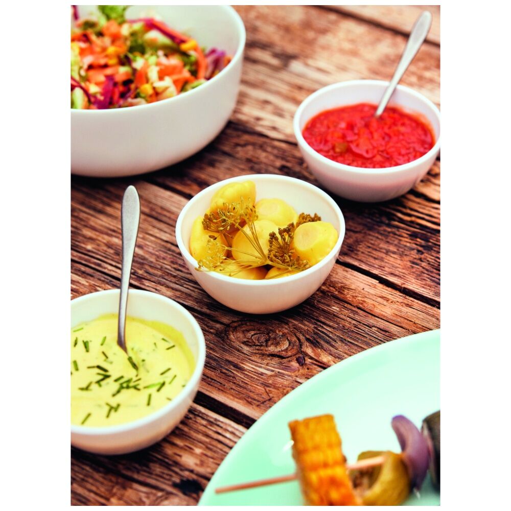 2PK Luminarc Diwali Salad Bowl 26x11cm Serveware Opal Glass White