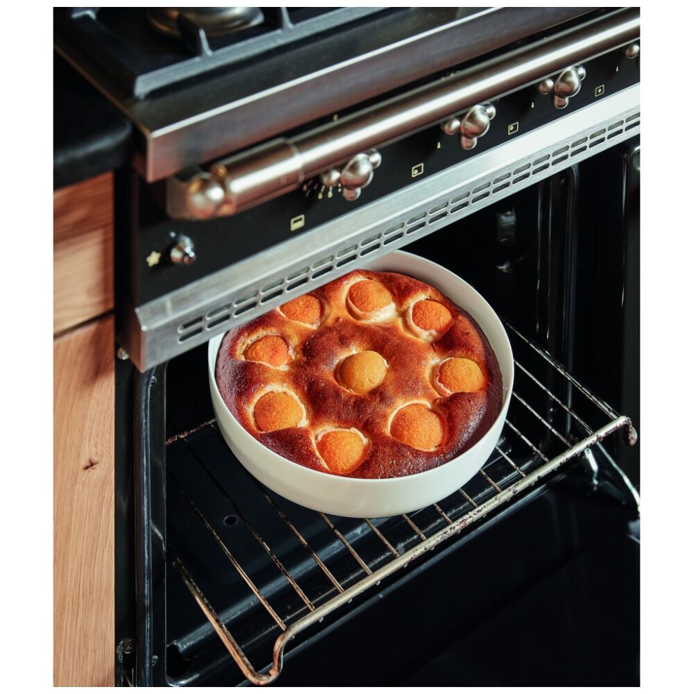 2PK Luminarc Smart Diwali Round Baking Dish 26x8cm Bakeware Opal Glass White