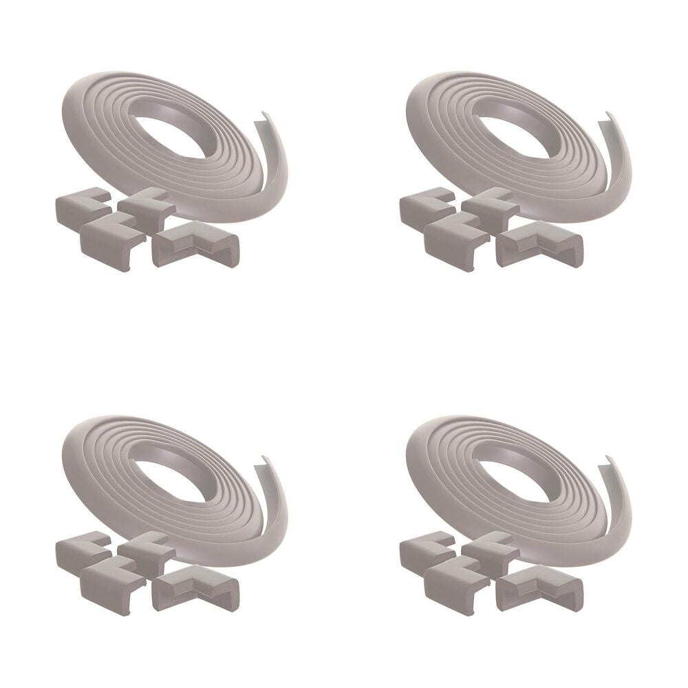 4PK Dreambaby Bump-Guard Soft Foam Furniture Kit 2M Roll - Grey