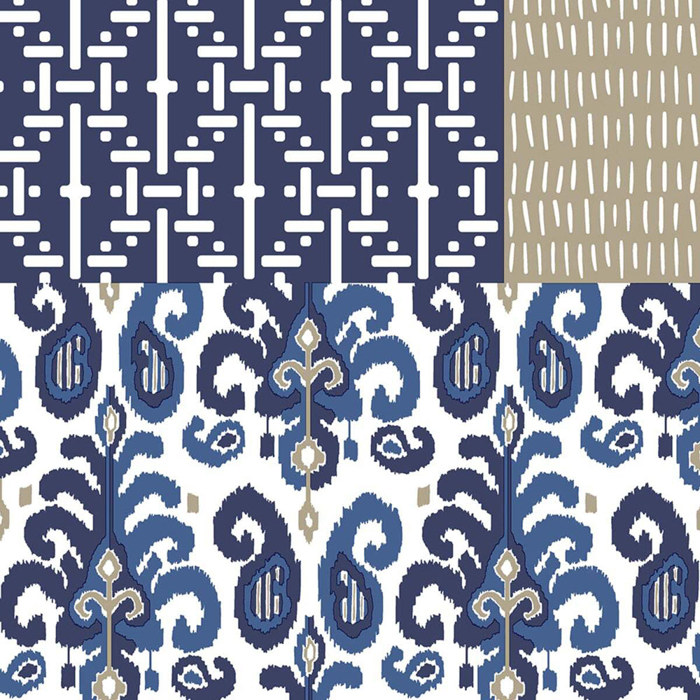 240pc Paper+Design Luncheon 3-Ply Napkin 33x33cm - Patchwork
