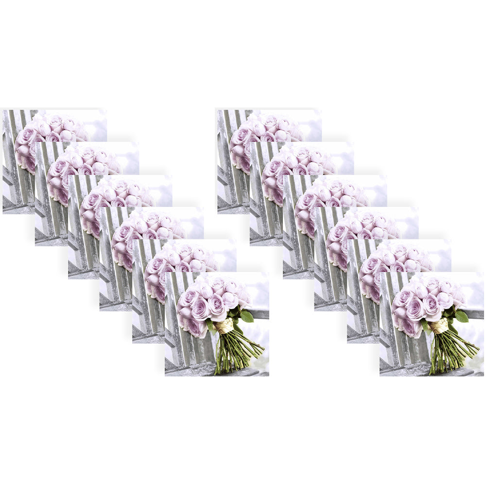 240pc Paper+Design Luncheon 3-Ply Napkin 33x33cm - Pink Romance