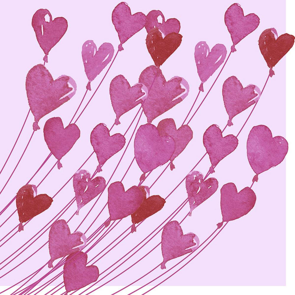 240pc Paper+Design Luncheon 3-Ply Napkin 33x33cm - Love